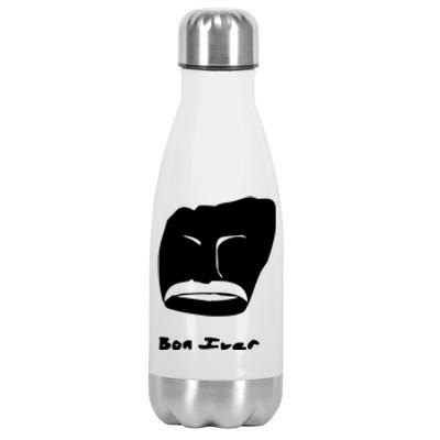 Bon Iver Face Stainless Steel Insulated Water Bottle