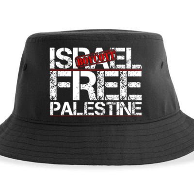 Boycott Israel Free Palestine Sustainable Bucket Hat