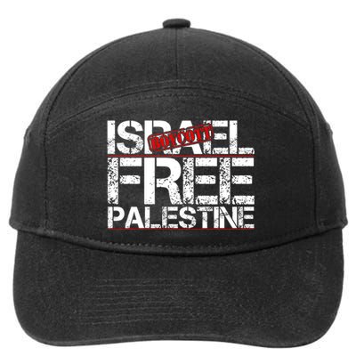 Boycott Israel Free Palestine 7-Panel Snapback Hat