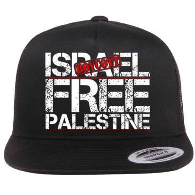 Boycott Israel Free Palestine Flat Bill Trucker Hat