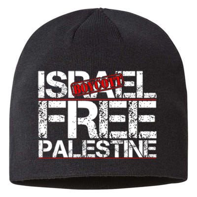 Boycott Israel Free Palestine Sustainable Beanie