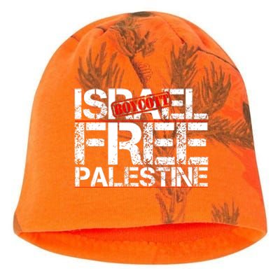 Boycott Israel Free Palestine Kati - Camo Knit Beanie