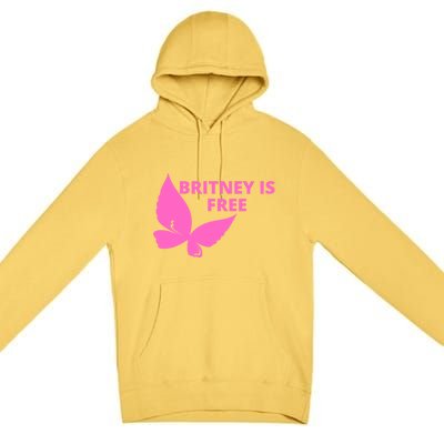 Britney Is Free Butterfly Premium Pullover Hoodie