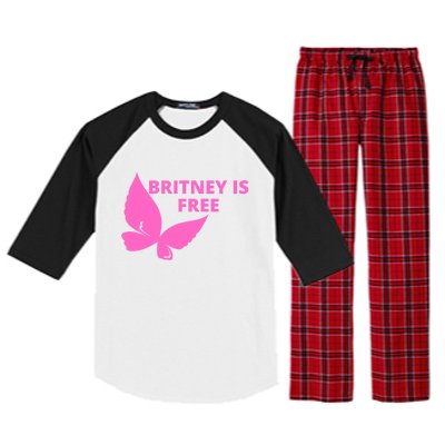 Britney Is Free Butterfly Raglan Sleeve Pajama Set