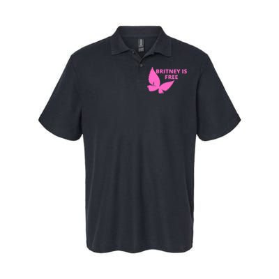 Britney Is Free Butterfly Softstyle Adult Sport Polo