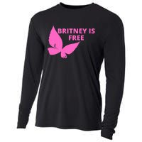 Britney Is Free Butterfly Cooling Performance Long Sleeve Crew