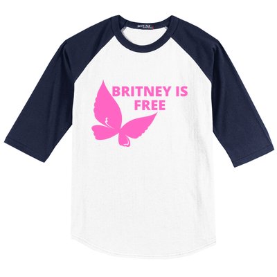 Britney Is Free Butterfly Baseball Sleeve Shirt