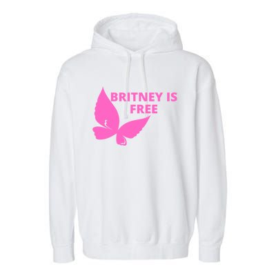 Britney Is Free Butterfly Garment-Dyed Fleece Hoodie