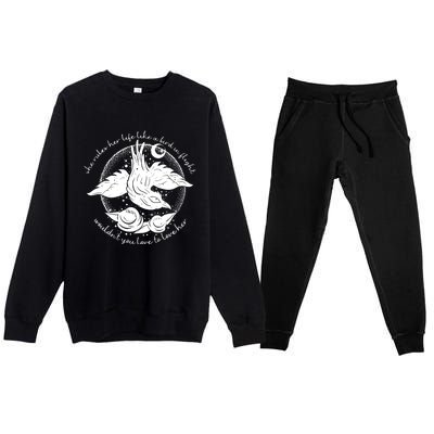 Bird In Flight Rhiannon Premium Crewneck Sweatsuit Set