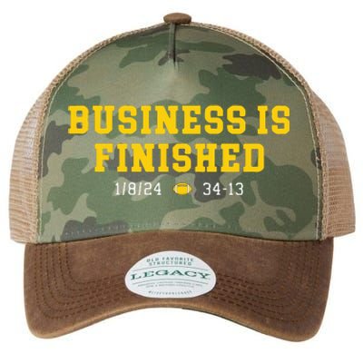 Business Is Finished Michigan Legacy Tie Dye Trucker Hat