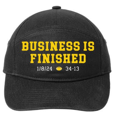 Business Is Finished Michigan 7-Panel Snapback Hat