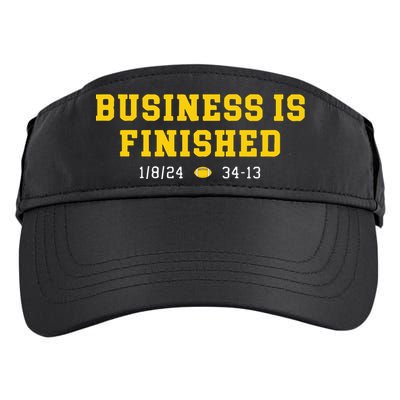 Business Is Finished Michigan Adult Drive Performance Visor