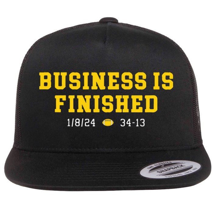 Business Is Finished Michigan Flat Bill Trucker Hat