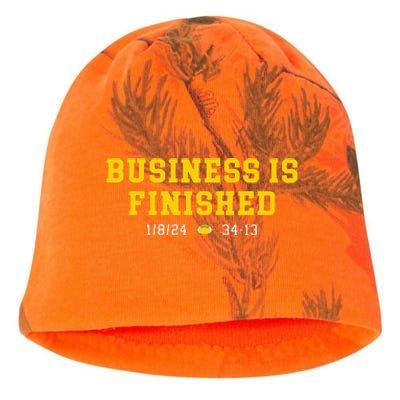 Business Is Finished Michigan Kati - Camo Knit Beanie