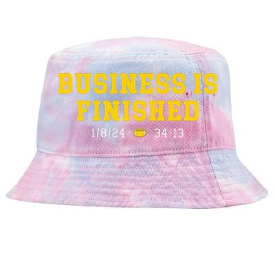 Business Is Finished Michigan Tie-Dyed Bucket Hat