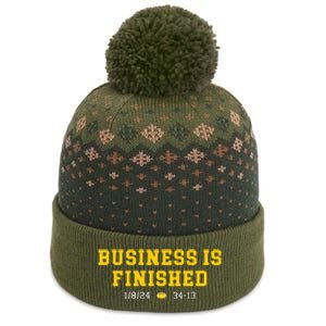 Business Is Finished Michigan The Baniff Cuffed Pom Beanie