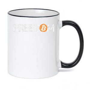 Bitcoin Is Freedom Hodl Crypto Currency Trading Trader Gift 11oz Black Color Changing Mug