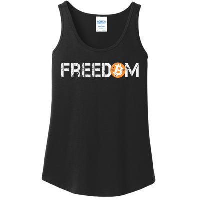 Bitcoin Is Freedom Hodl Crypto Currency Trading Trader Gift Ladies Essential Tank