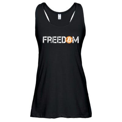 Bitcoin Is Freedom Hodl Crypto Currency Trading Trader Gift Ladies Essential Flowy Tank