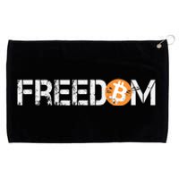 Bitcoin Is Freedom Hodl Crypto Currency Trading Trader Gift Grommeted Golf Towel