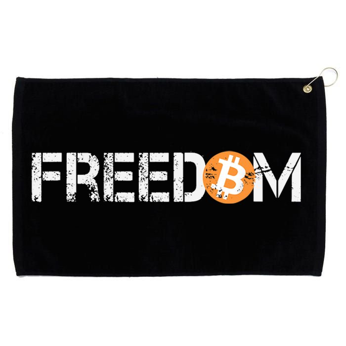 Bitcoin Is Freedom Hodl Crypto Currency Trading Trader Gift Grommeted Golf Towel