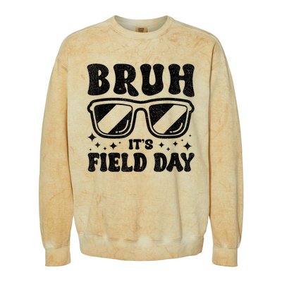 Bruh Its Field Day Teacher Happy Field Day Colorblast Crewneck Sweatshirt