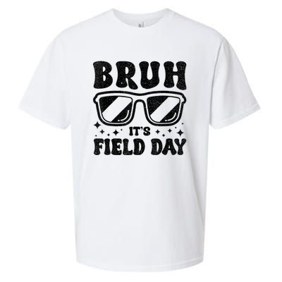 Bruh Its Field Day Teacher Happy Field Day Sueded Cloud Jersey T-Shirt