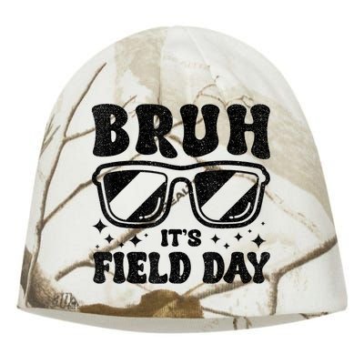 Bruh Its Field Day Teacher Happy Field Day Kati - Camo Knit Beanie