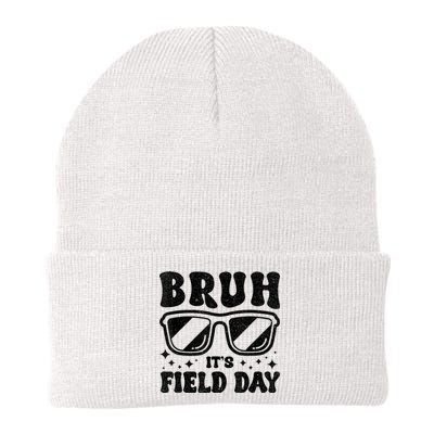 Bruh Its Field Day Teacher Happy Field Day Knit Cap Winter Beanie