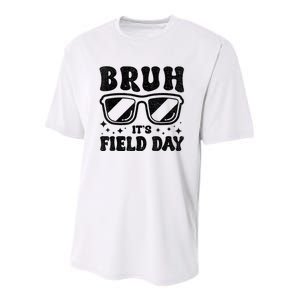 Bruh Its Field Day Teacher Happy Field Day Youth Performance Sprint T-Shirt