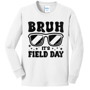 Bruh Its Field Day Teacher Happy Field Day Kids Long Sleeve Shirt