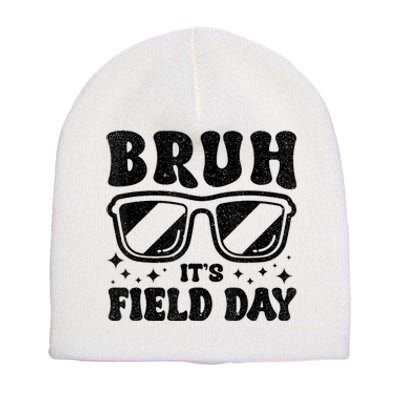 Bruh Its Field Day Teacher Happy Field Day Short Acrylic Beanie