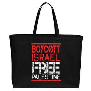 Boycott Israel Free Palestine | Gaza War Awareness Quote Cotton Canvas Jumbo Tote