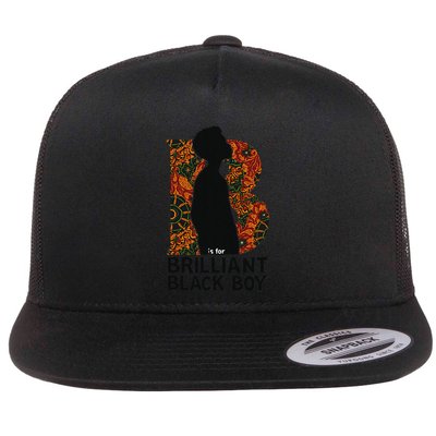 B Is For Brilliant Black Black History Month Flatbill Hat