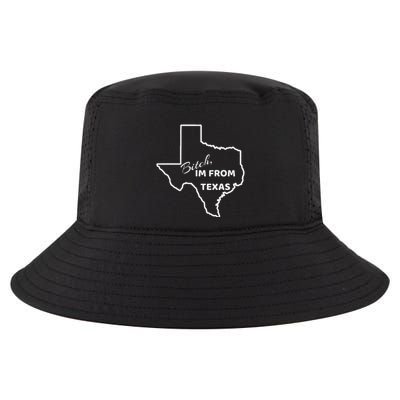 Bitch Im From Texas Funny State Outline Bbq Party Work Cool Comfort Performance Bucket Hat