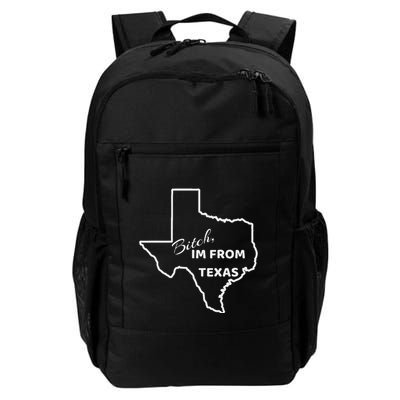 Bitch Im From Texas Funny State Outline Bbq Party Work Backpack