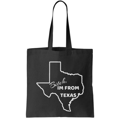Bitch Im From Texas Funny State Outline Bbq Party Work Bag