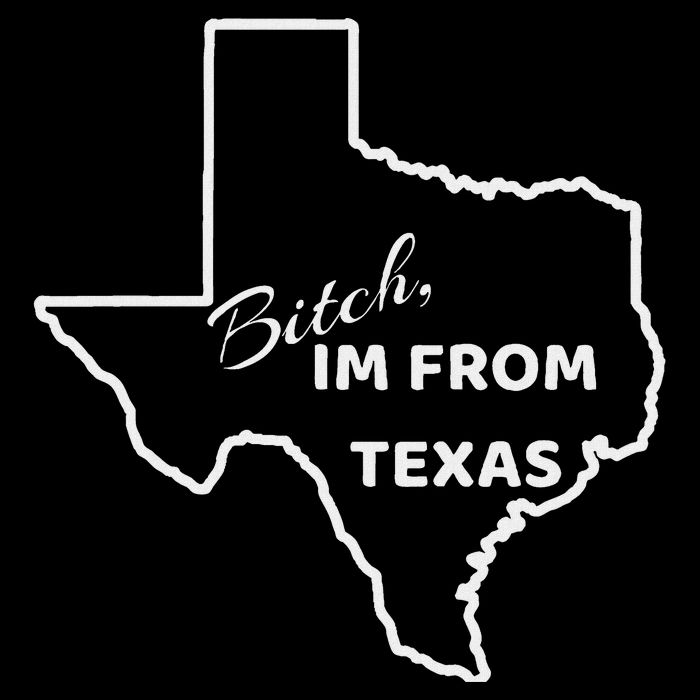 Bitch Im From Texas Funny State Outline Bbq Party Work Bag