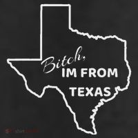 Bitch Im From Texas Funny State Outline Bbq Party Work 25L Jumbo Tote