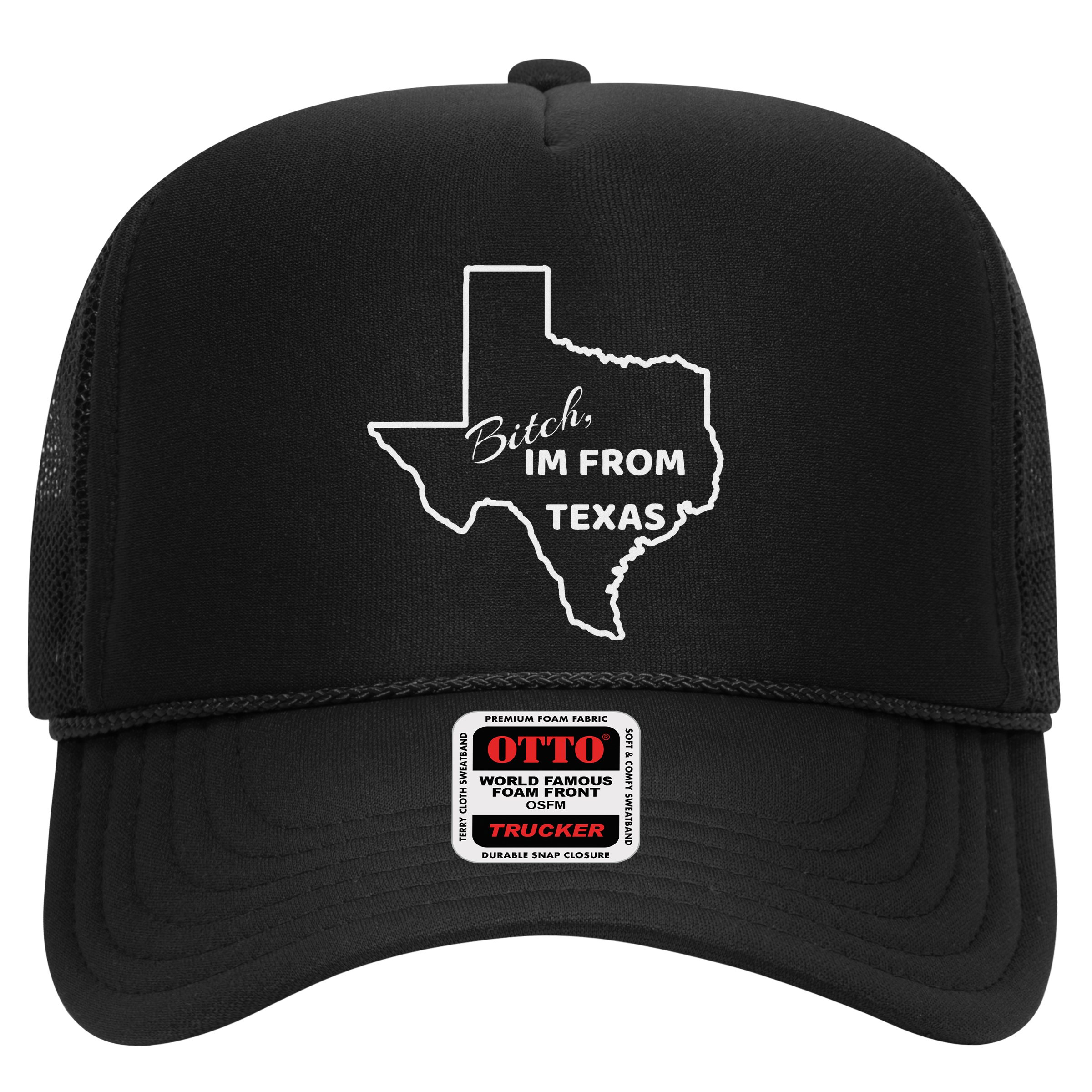 Bitch Im From Texas Funny State Outline Bbq Party Work Hat