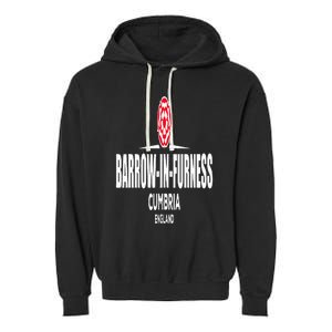 Barrow in Furness Cumbria England Garment-Dyed Fleece Hoodie