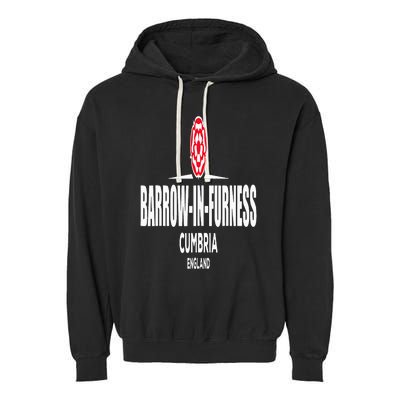 Barrow in Furness Cumbria England Garment-Dyed Fleece Hoodie