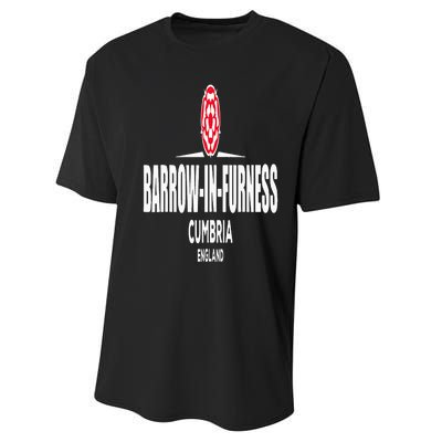 Barrow in Furness Cumbria England Performance Sprint T-Shirt