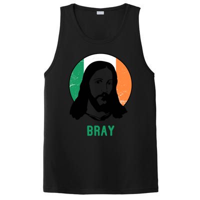 Bray Ireland Flag Jesus St Patricks Day Gift PosiCharge Competitor Tank