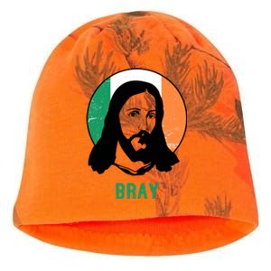 Bray Ireland Flag Jesus St Patricks Day Gift Kati - Camo Knit Beanie