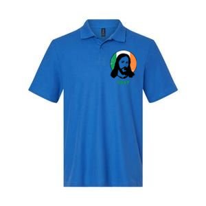 Bray Ireland Flag Jesus St Patricks Day Gift Softstyle Adult Sport Polo