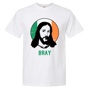 Bray Ireland Flag Jesus St Patricks Day Gift Garment-Dyed Heavyweight T-Shirt