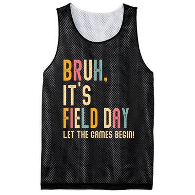 Bruh It's Field Day Let The Games Begin Field Trip Fun Day Mesh Reversible Basketball Jersey Tank