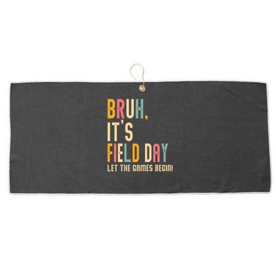 Bruh It's Field Day Let The Games Begin Field Trip Fun Day Large Microfiber Waffle Golf Towel