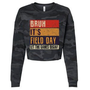 Bruh It’S Field Day Let The Games Begin Cropped Pullover Crew